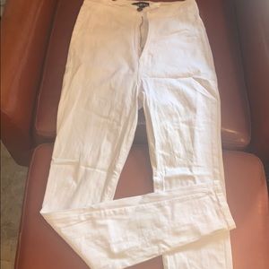 Form fitting high waist skinnies